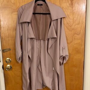 Trac Women's Soft Mauve Trench Coat